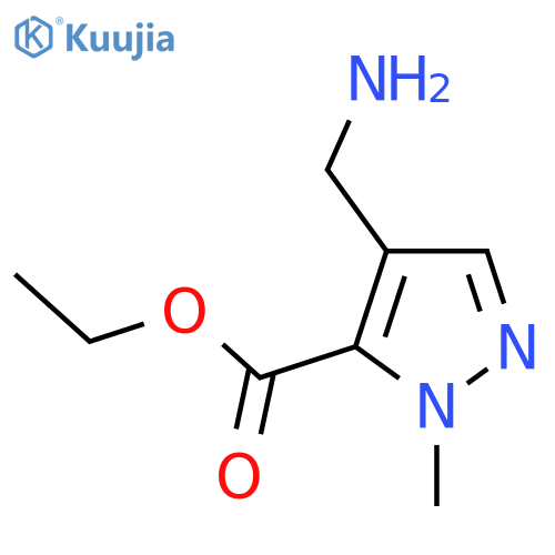ethyl 4-(aminomethyl)-1-methyl-1H-pyrazole-5-carboxylate structure