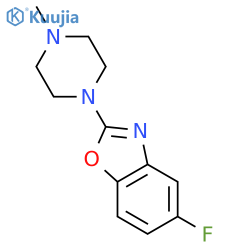 5-fluoro-2-(4-methyl-1-piperazinyl)-Benzoxazole structure