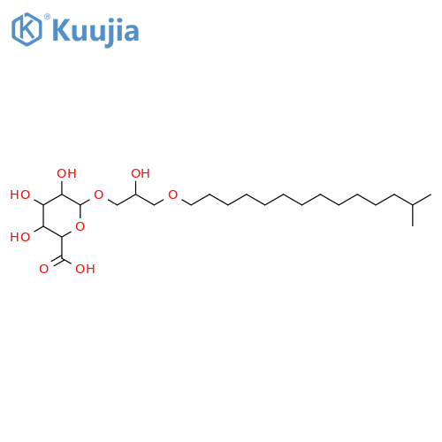 Glycerol 1-alkyl ethers; Glycerol 1-(13-methyltetradecyl) ether, 3-O-α-D-Glucuronopyranoside structure