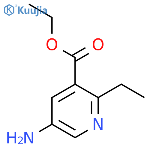 Ethyl 5-amino-2-ethylpyridine-3-carboxylate structure