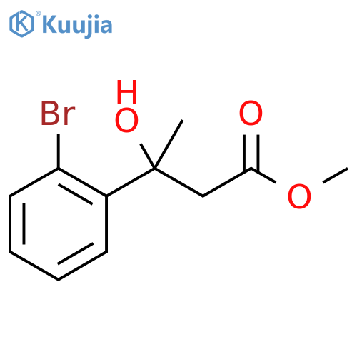 methyl 3-(2-bromophenyl)-3-hydroxybutanoate structure