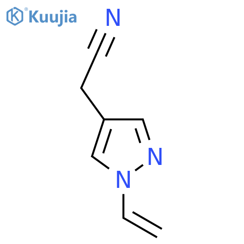2-(1-ethenyl-1H-pyrazol-4-yl)acetonitrile structure