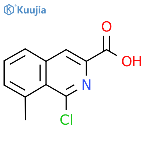 1-Chloro-8-methylisoquinoline-3-carboxylic acid structure