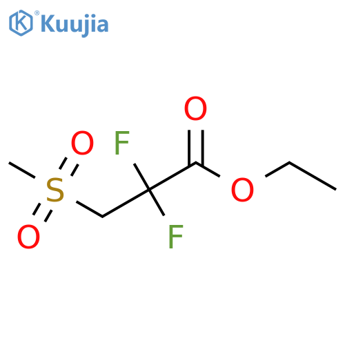 Ethyl 2,2-difluoro-3-methanesulfonylpropanoate structure