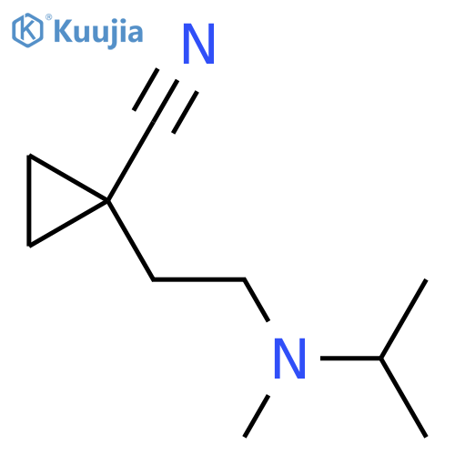 1-{2-methyl(propan-2-yl)aminoethyl}cyclopropane-1-carbonitrile structure