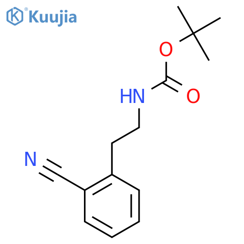 tert-butyl N-[2-(2-cyanophenyl)ethyl]carbamate structure