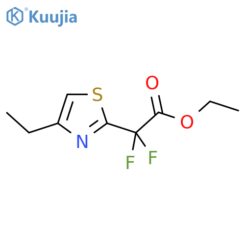 Ethyl 2-(4-ethyl-1,3-thiazol-2-yl)-2,2-difluoroacetate structure