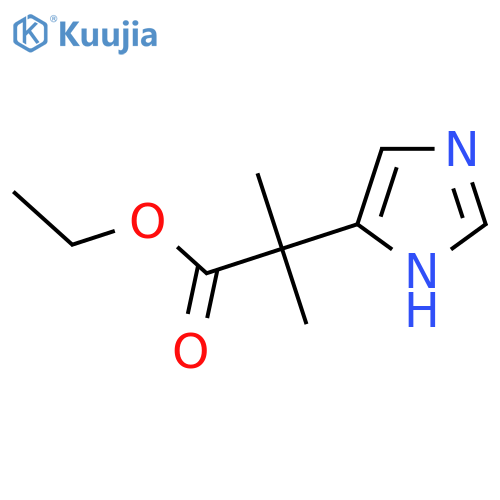 ethyl 2-(1H-imidazol-4-yl)-2-methylpropanoate structure