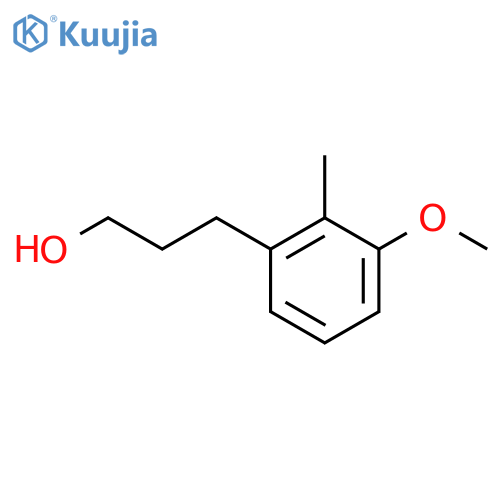 3-(3-methoxy-2-methylphenyl)propan-1-ol structure