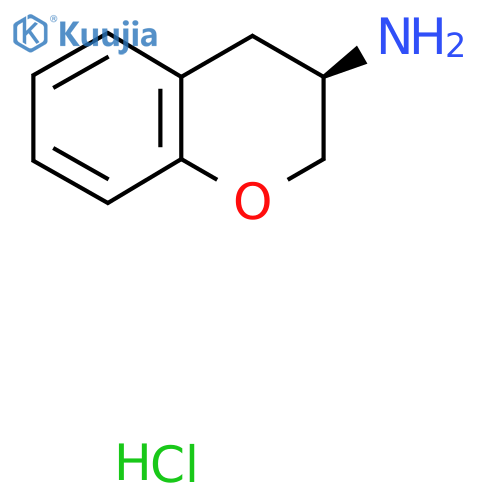 (3R)-3,4-dihydro-2H-1-benzopyran-3-amine hydrochloride structure