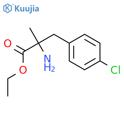(s)-2-amino-3-(4-chloro-phenyl)-2-methyl-propionic acid ethyl ester structure