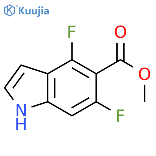 methyl 4,6-difluoro-1H-indole-5-carboxylate structure