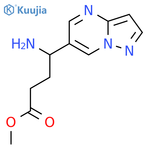 methyl 4-amino-4-{pyrazolo1,5-apyrimidin-6-yl}butanoate structure