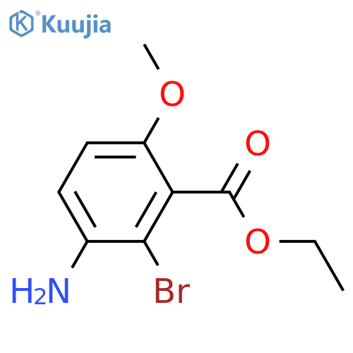 ethyl 3-amino-2-bromo-6-methoxybenzoate structure