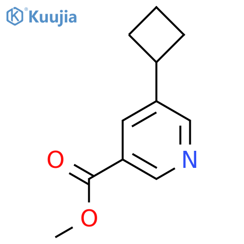 Methyl 5-cyclobutylpyridine-3-carboxylate structure