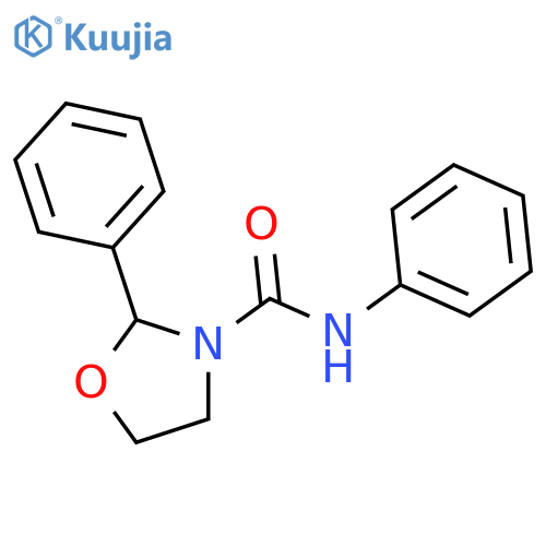 3-Oxazolidinecarboxamide, N,2-diphenyl- structure
