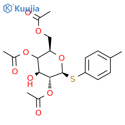 4-Methylphenyl 2,4,6-tri-O-acetyl-1-thio-β-D-galactopyranoside structure