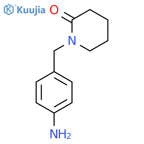 2-Piperidinone, 1-[(4-aminophenyl)methyl]- structure
