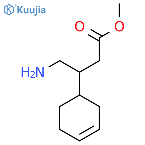 methyl 4-amino-3-(cyclohex-3-en-1-yl)butanoate structure