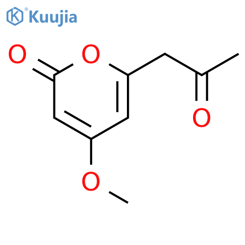 4-methoxy-6-(2-oxopropyl)pyran-2-one structure