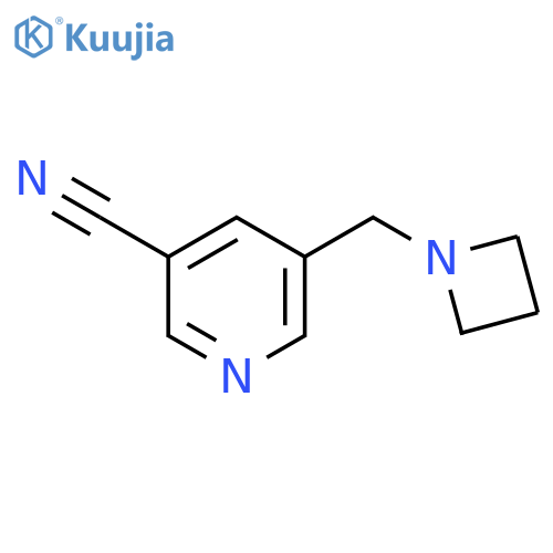 3-Pyridinecarbonitrile, 5-(1-azetidinylmethyl)- structure