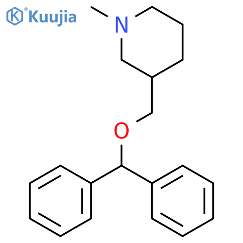 3-[(diphenylmethoxy)methyl]-1-methylpiperidine structure