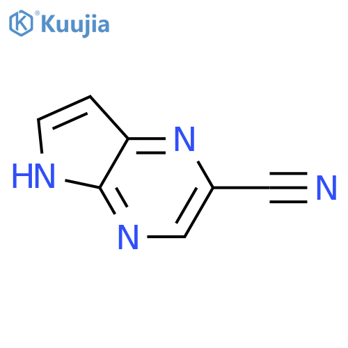 5H-pyrrolo[2,3-b]pyrazine-2-carbonitrile structure