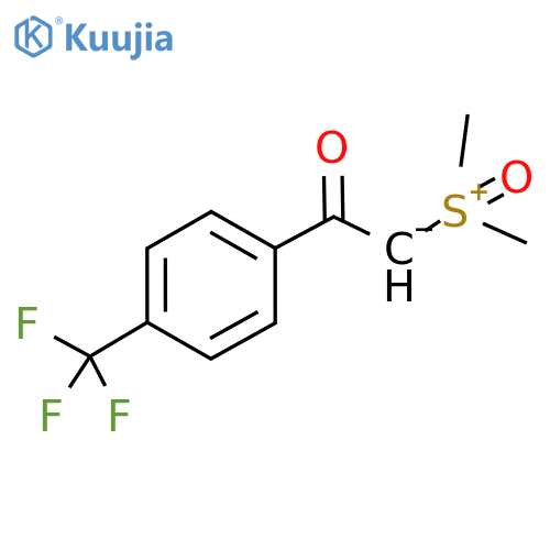 Dimethylsulfoxonium-4-(trifluoromethyl)benzoylmethylide structure