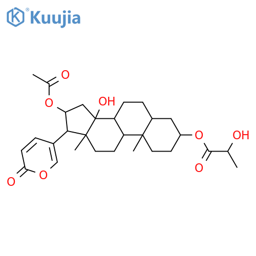 3,14,16-Trihydroxybufa-20,22-dienolide; (3β,5β,14β,16β)-form, 3-O-(2S-Hydroxypropanoyl), 16-Ac structure