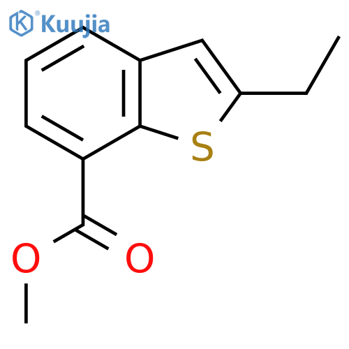 Methyl 2-ethyl-1-benzothiophene-7-carboxylate structure