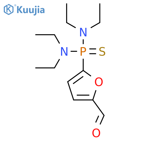 5-bis(diethylamino)(sulfanylidene)-lambda5-phosphanylfuran-2-carbaldehyde structure