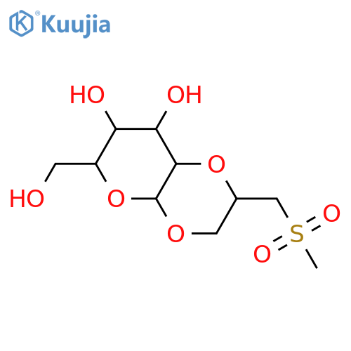 β-D-Glucopyranose, 1,2-O-[(2S)-2-[(methylsulfonyl)methyl]-1,2-ethanediyl]- (9CI) structure