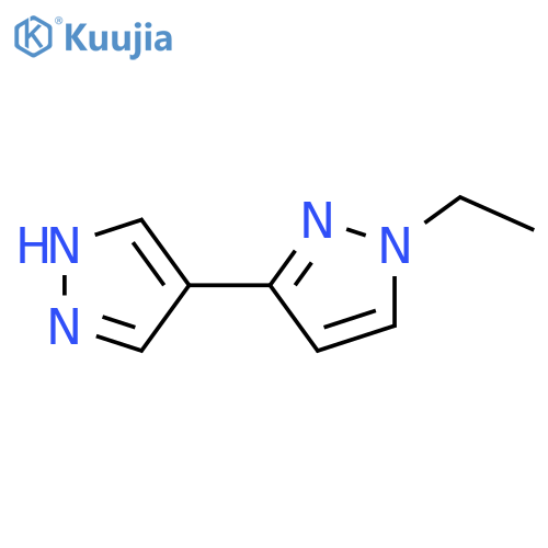 1-ethyl-3-(1H-pyrazol-4-yl)-1H-pyrazole structure
