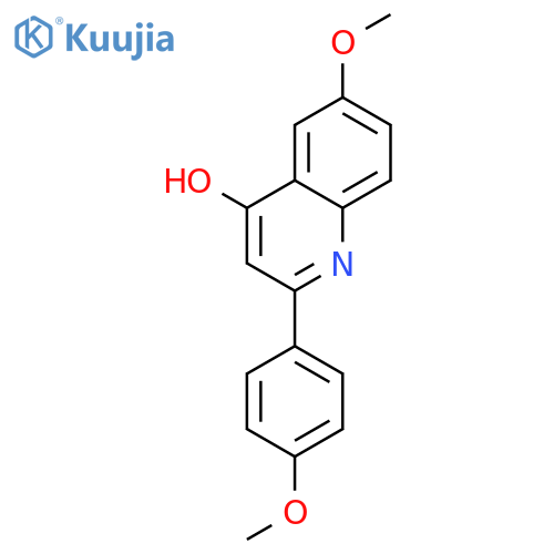 4-Quinolinol, 6-methoxy-2-(4-methoxyphenyl)- structure