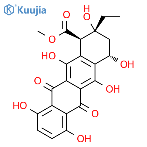 1,11-Dihydroxyaklavinone structure