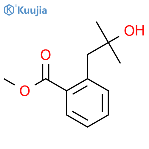 methyl 2-(2-hydroxy-2-methylpropyl)benzoate structure