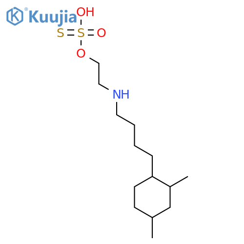 O-[2-({4-[(1S)-2,4-dimethylcyclohexyl]butyl}amino)ethyl] hydrogen sulfurothioate structure