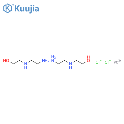Platinum(2+),bis[2-[(2-aminoethyl)amino]ethanol-N,N']-, dichloride (9CI) structure