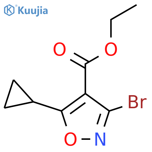 Ethyl 3-bromo-5-cyclopropyl-1,2-oxazole-4-carboxylate structure