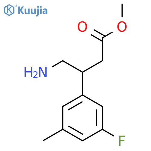 methyl 4-amino-3-(3-fluoro-5-methylphenyl)butanoate structure