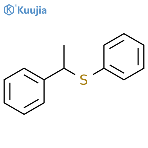 Benzene, [(1-phenylethyl)thio]- structure