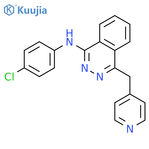 N-(4-chlorophenyl)-4-[(pyridin-4-yl)methyl]phthalazin-1-amine structure