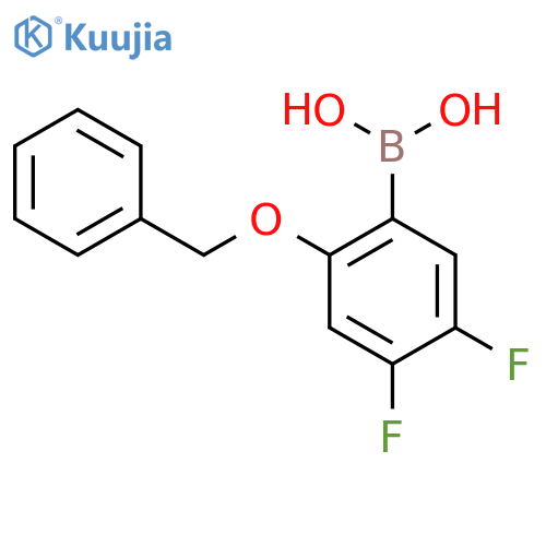 2-Benzyloxy-4,5-difluorophenylboronic acid structure