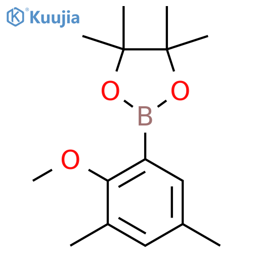 2-(2-methoxy-3,5-dimethylphenyl)-4,4,5,5-tetramethyl-1,3,2-dioxaborolane structure