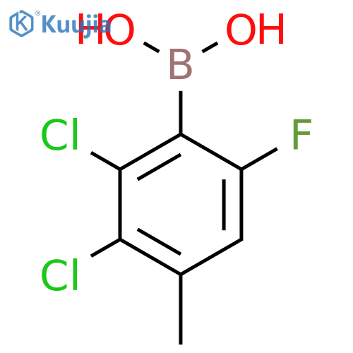 2,3-Dichloro-6-fluoro-4-methylphenylboronic acid structure