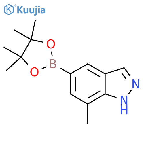 7-methyl-5-(4,4,5,5-tetramethyl-1,3,2-dioxaborolan-2-yl)-1H-indazole structure