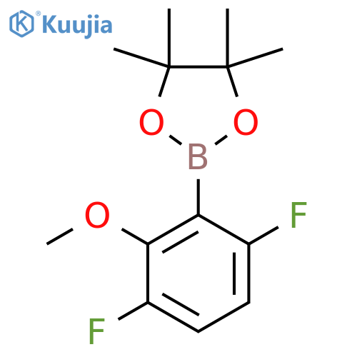 3,6-Difluoro-2-methoxyphenylboronic acid pinacol ester structure