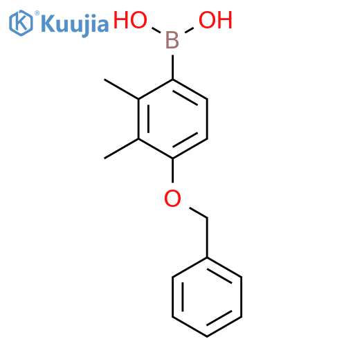 (4-(Benzyloxy)-2,3-dimethylphenyl)boronic acid structure