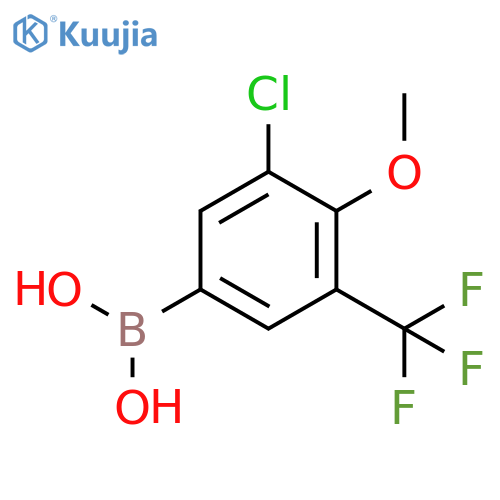 3-Chloro-4-methoxy-5-(trifluoromethyl)phenylboronic acid structure