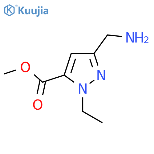 methyl 3-(aminomethyl)-1-ethyl-1H-pyrazole-5-carboxylate structure